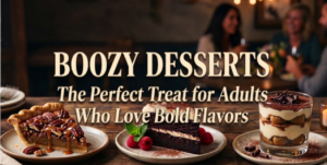Boozy desserts including alcohol infused ice cream and gelato at Buzz Treats